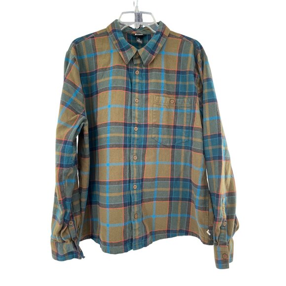 cotopaxi Other - Cotopaxi Mens Large Green & Blue Plaid Flannel Button-Up Shirt L